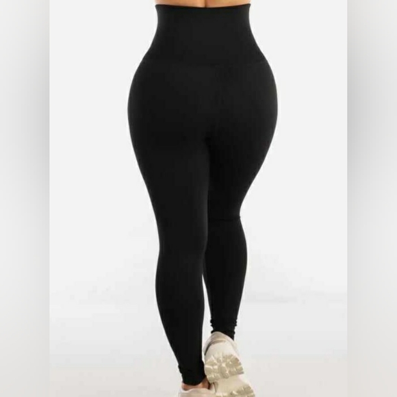 Black High Waisted Corset Legging - Picture 4 of 8